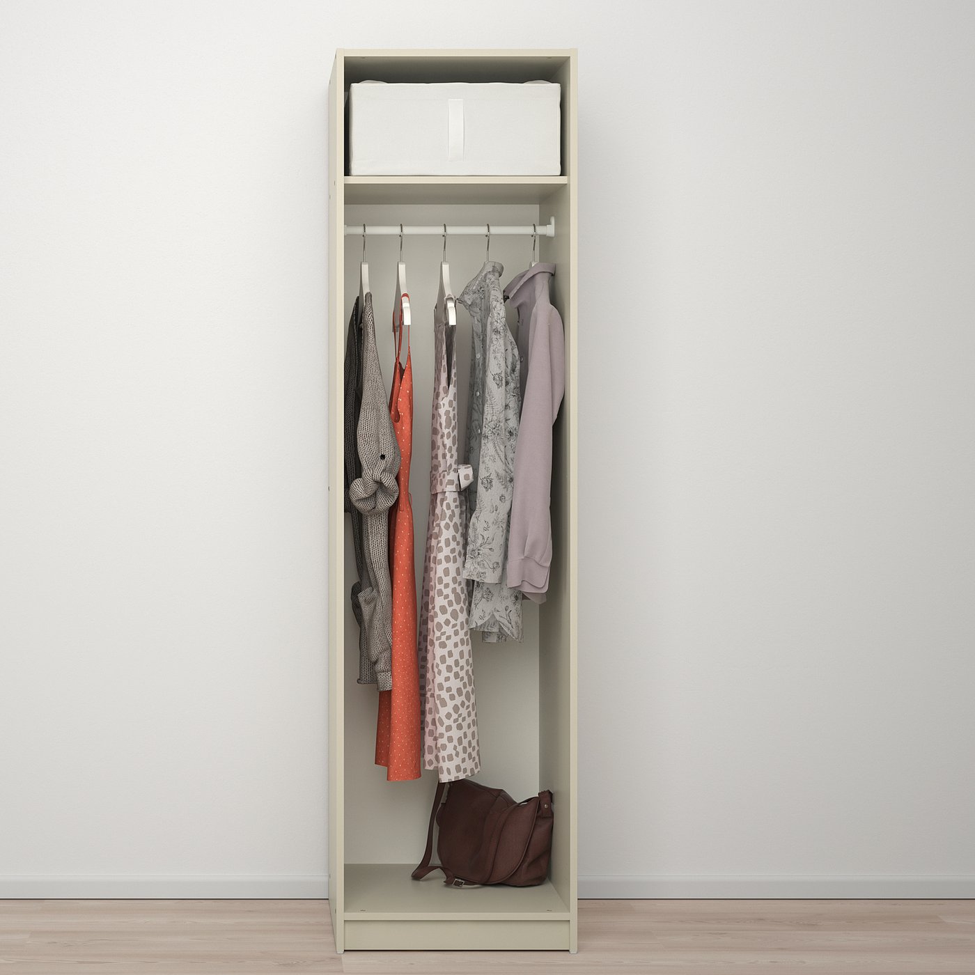 GURSKEN wardrobe, light beige, 49x55x186 cm - IKEA