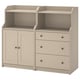 Option: HAUGA Storage combination, beige, 139x46x116 cm