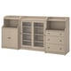 HAUGA Storage combination, beige, 244x46x116 cm