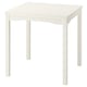 HAUGA Table, white/birch veneer, 74x74 cm