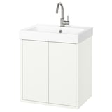 HAVBÄCK / ORRSJÖN Wash-stnd w drs/deep wash-basin/tap, white, 62x49x72 cm