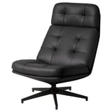 HAVBERG Swivel armchair, Grann/Bomstad black