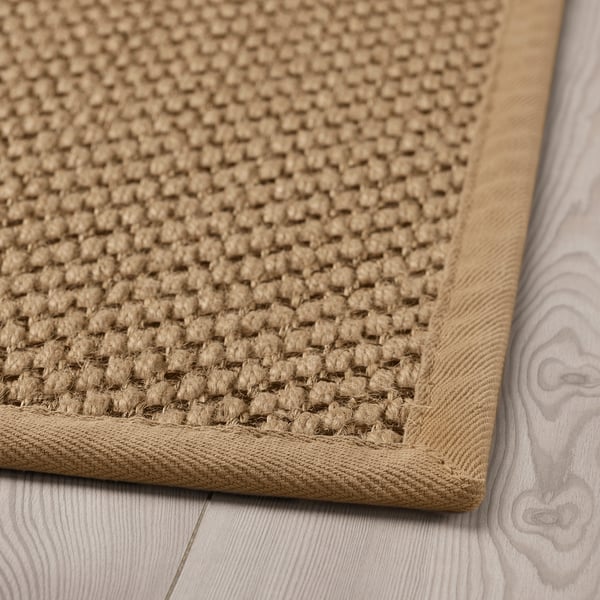 HELLESTED Rug, flatwoven natural, brown IKEA