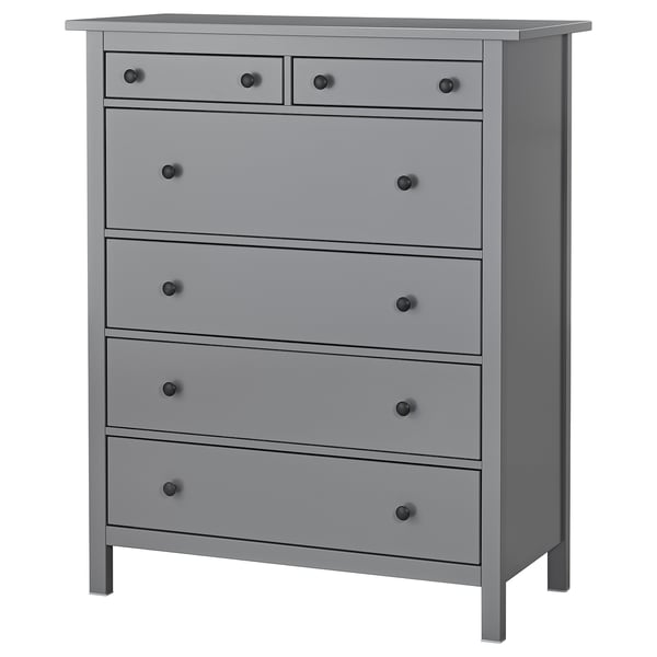 Hemnes Chest Of 6 Drawers Grey Ikea