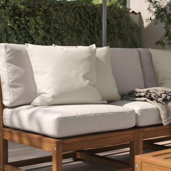 HJÄRTERÖ Cushion cover, light grey-beige outdoor/indoor, 50x50 cm
