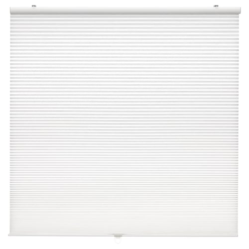 White HOPPVALS cellular blind, soft filtering light, safe cord, insulating.