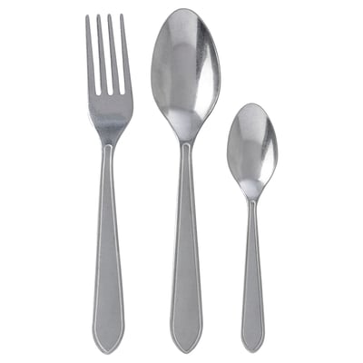 IDENTITET 12-piece cutlery set, stainless steel