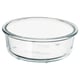 IKEA 365+ Food container, round/glass, 400 ml