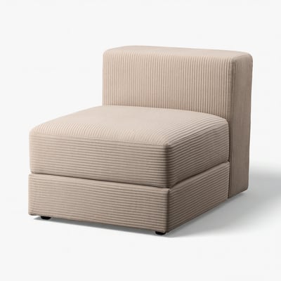 JÄTTEBO modular sofa, beige. Modern, curved design with storage.