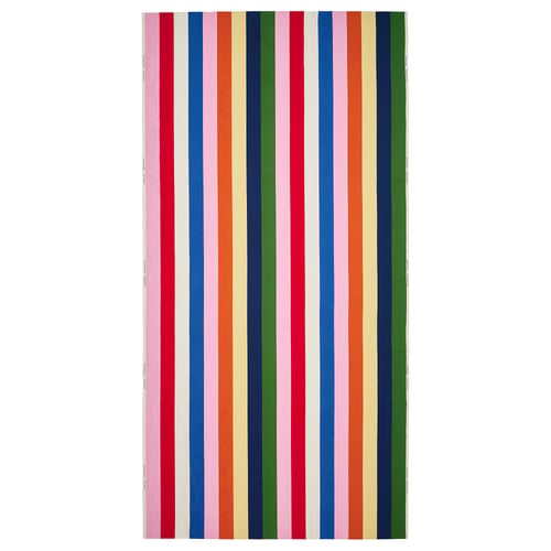 Colourful striped fabric, cotton, home accents, crafts.