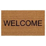 JANDERUP Door mat, natural/black, 40x70 cm