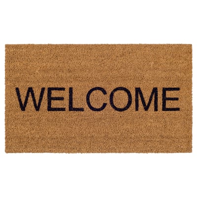 JANDERUP Door mat, natural/black, 40x70 cm
