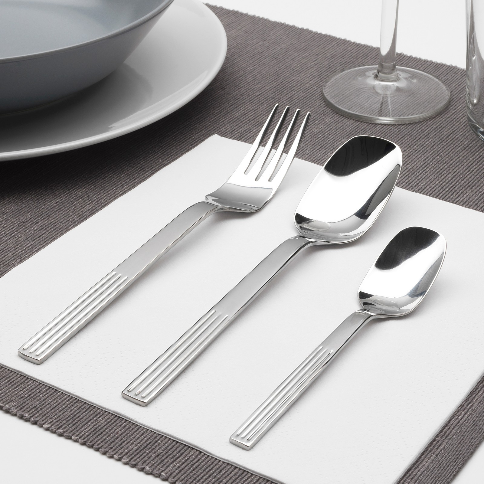 JUSTERA 18piece cutlery set, stainless steel IKEA