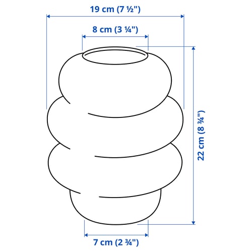 Illustration with measurements for the product: KÄLLARHALS.
