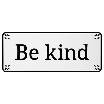 KÄNGSLEBODA Wall decoration, white, 32x13 cm