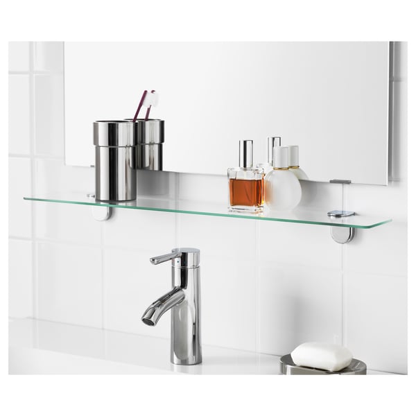 KALKGRUND Glass shelf, 62x11 cm IKEA