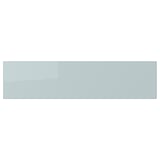 KALLARP Drawer front, high-gloss light grey-blue, 40x10 cm