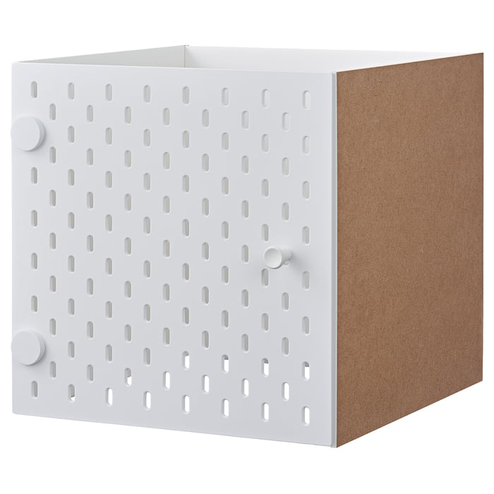 KALLAX insert with pegboard, white, 33x33 cm IKEA