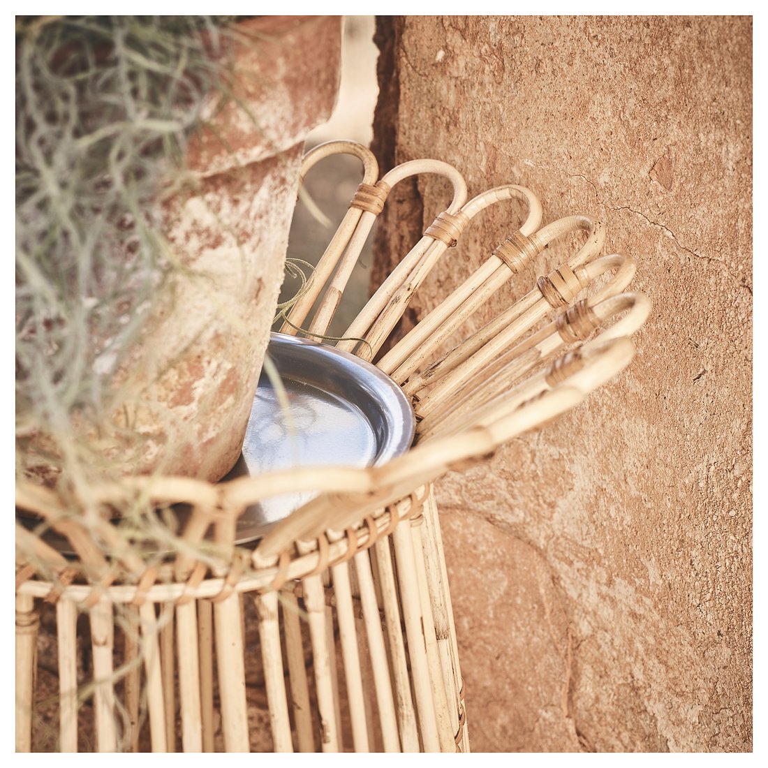 KANELSTÅNG Plant stand, rattan, 29 cm IKEA