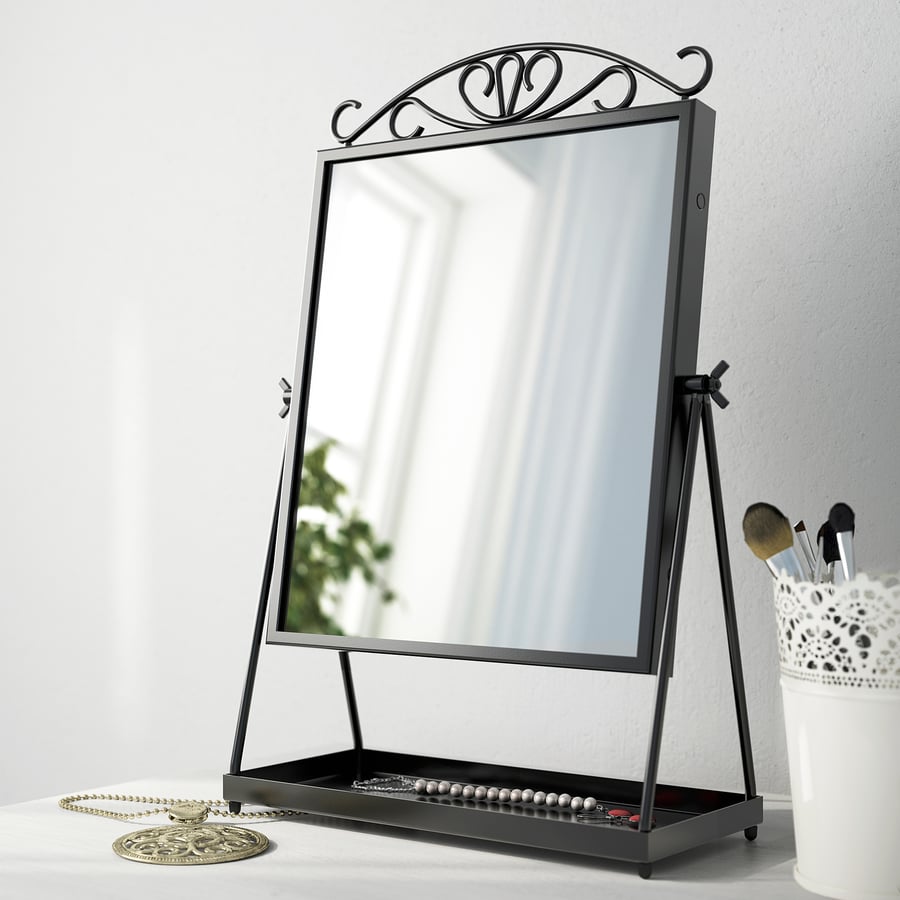 KARMSUND table mirror, black, 27x43 cm IKEA