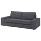 KIVIK 3-seat sofa, Gunnared medium grey