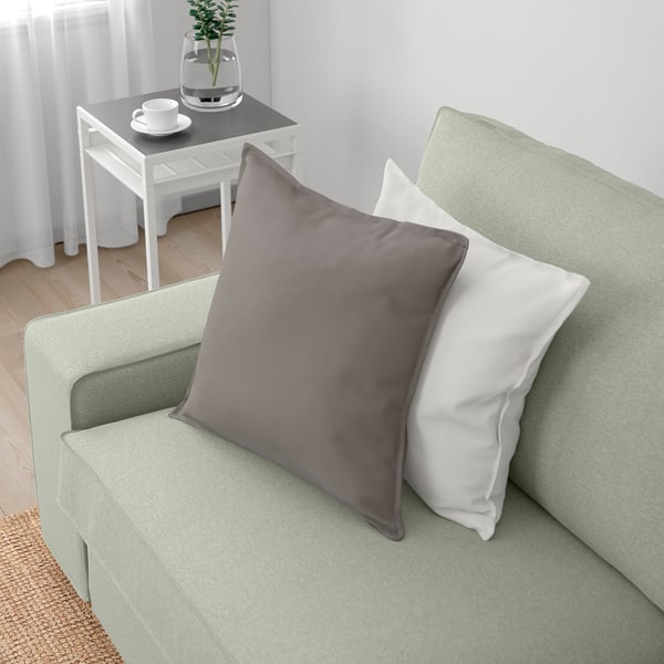 KIVIK 3-seat sofa with chaise longue, Gunnared light green
