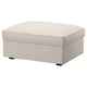 Option: KIVIK Footstool with storage, Tresund light beige