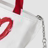 KNÖLIG Key ring, small heart pattern, 9x7 cm