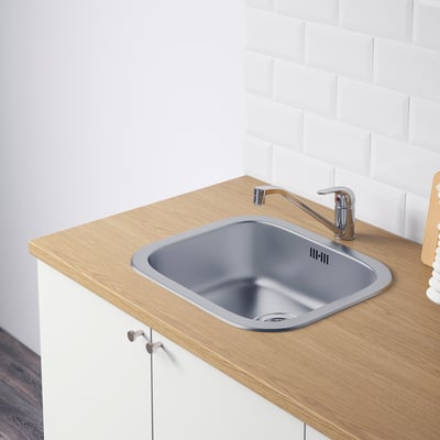 KNOXHULT Base cabinet with doors and drawer, white, 120 cm