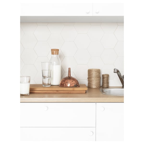 KNOXHULT Corner kitchen, white, 182x183x220 cm