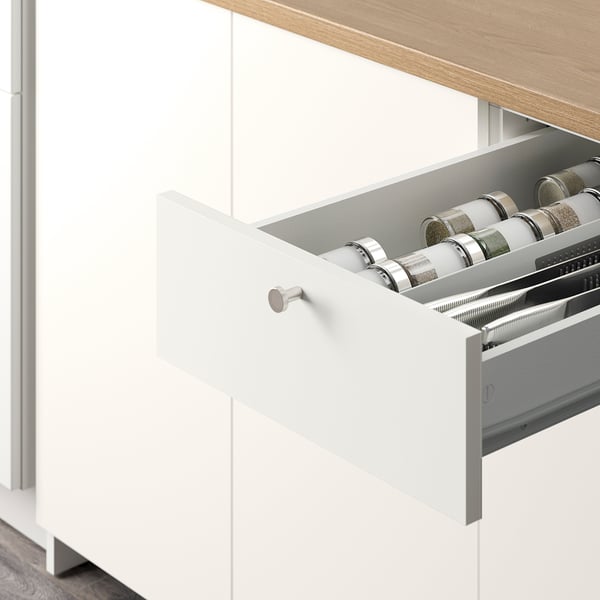 KNOXHULT Kitchen, white, 182x183x220 cm
