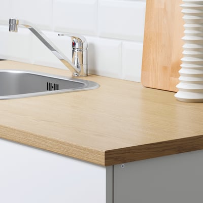 KNOXHULT Kitchen, white, 200x61 cm