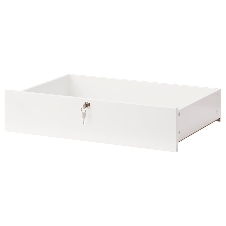 KOMPLEMENT Lockable drawer, white, 75x58 cm IKEA