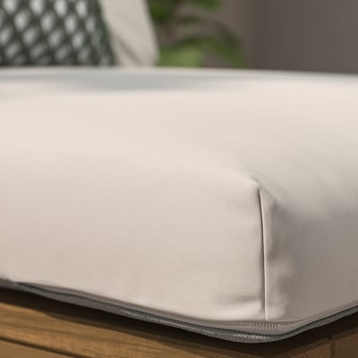 KUDDARNA Seat cushion, outdoor, light grey-beige, 80x80 cm