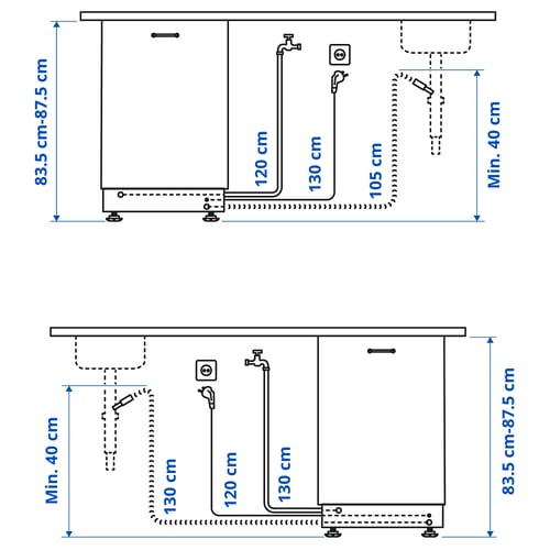 Illustration with measurements for the product: LAGAN.