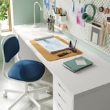 LAGKAPTEN / ALEX Desk, white, 200x60 cm