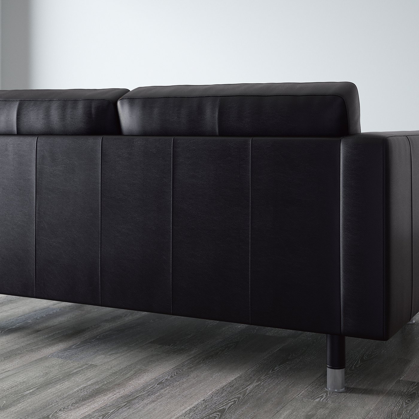 LANDSKRONA two-seat sofa, Grann/Bomstad black/metal — picture 7