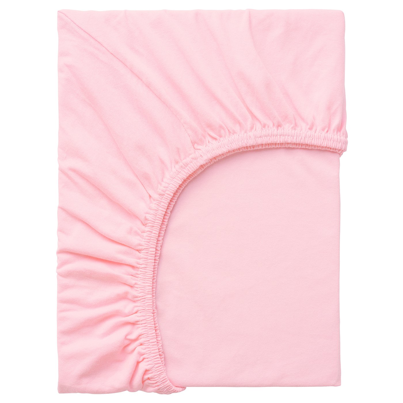 LEN fitted sheet, pink, 80x165 cm IKEA