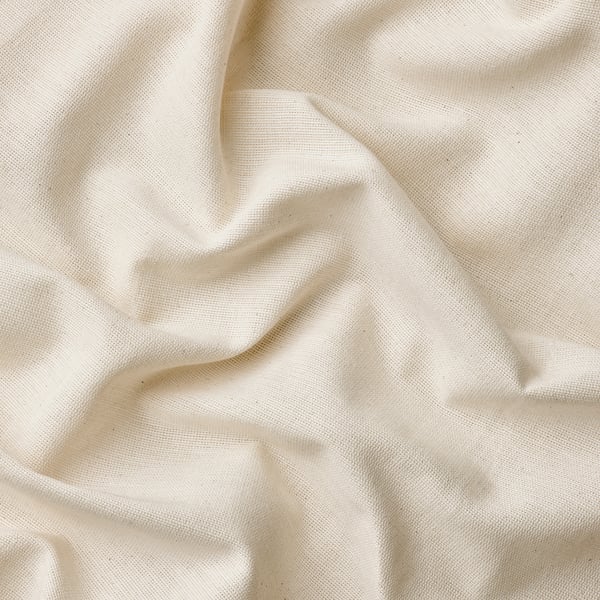 LENDA Curtains with tie-backs, 1 pair, off-white/with eyelets, 140x250 cm