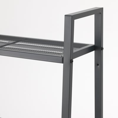 LERBERG Shelf unit, dark grey, 60x148 cm