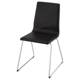 LILLÅNÄS Chair, chrome-plated/Bomstad black