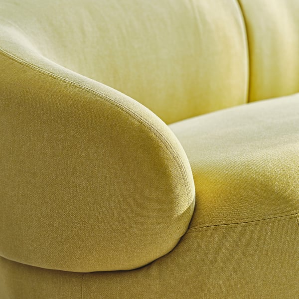 LILLESÄTER 6-seat sofa, Gunnared bright green-yellow
