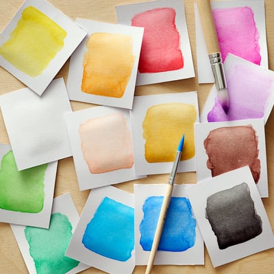 MÅLA Watercolour box, mixed colours