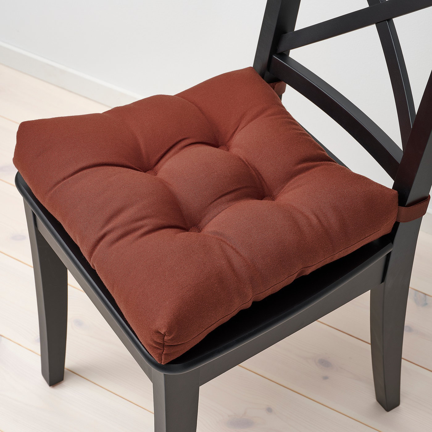 MALINDA chair pad, brown-red, 40x38x7 cm - IKEA