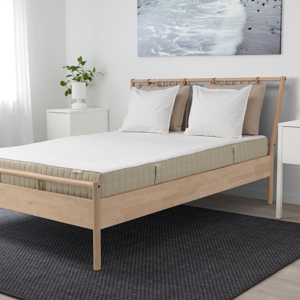 MAUSUND Natural latex mattress, medium firm natural, 180x200 cm