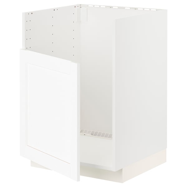 METOD Base cab f TALLSJÖN sink, white Enköping/white wood effect, 60x60x80 cm