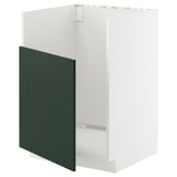 METOD Base cab f TALLSJÖN sink, white/Havstorp deep green, 60x60x80 cm