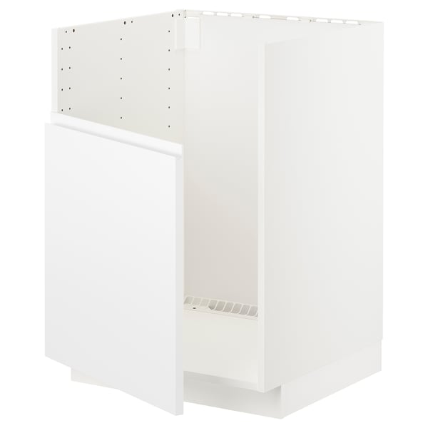 METOD base cabinet f BREDSJÖN sink, white/Voxtorp matt white, 60x60x80 ...