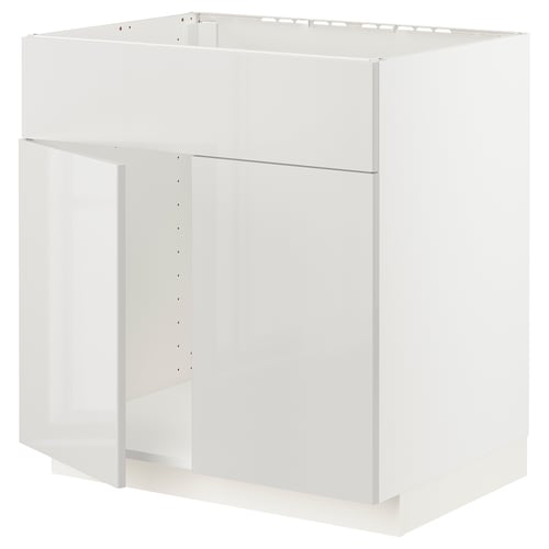 White METOD cabinet, modern sleek design.
