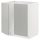 METOD Base cabinet for sink + 2 doors, white/Havstorp light grey, 80x60x80 cm